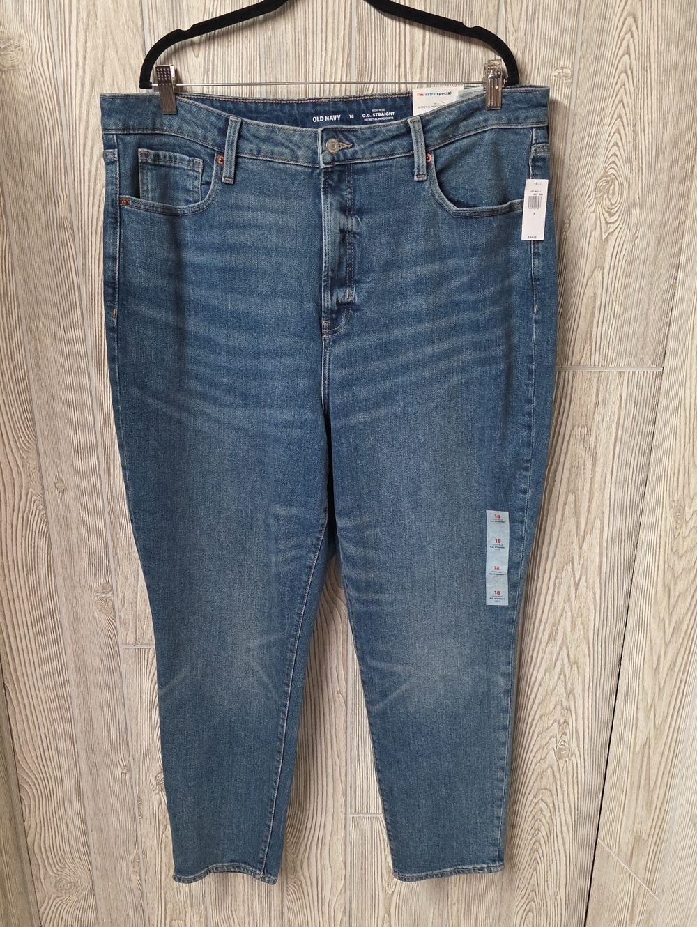 Old Navyy O.G. Straight High Rise Jeans Womens Size 18 NWT